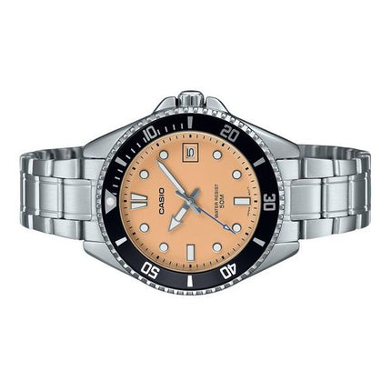 Casio standard analog rostfritt stål laxurtavla kvarts MDV-10D-4A2V herrklocka