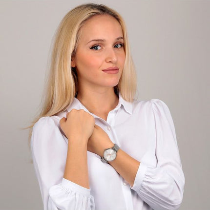 Oui &amp, Me Etoile Rostfritt stål Silver Urtavla Quartz ME010296 Damklocka