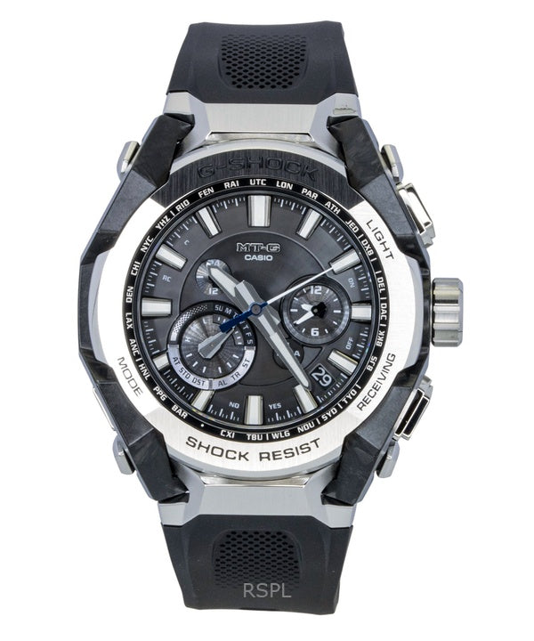 Casio G-Shock MT-G Resinarmband Smartphone Link Analog Svart Urtavla Solar MTG-B4000-1A 200M Herrklocka