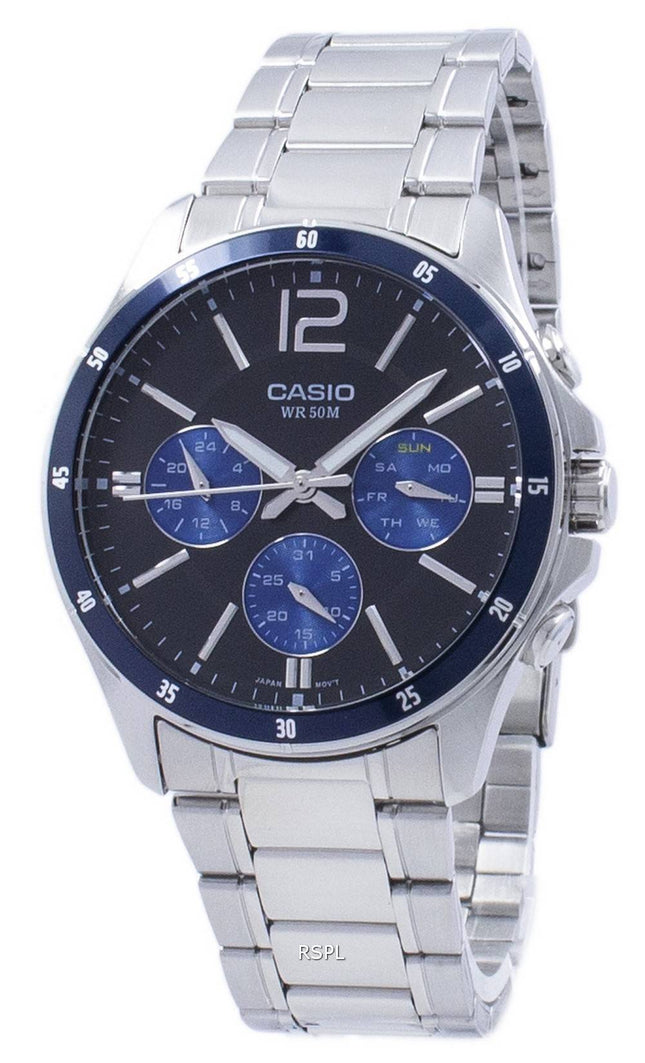 Casio Enticer Analog Quartz MTP-1374D-2AV MTP1374D-2AV mäns klocka