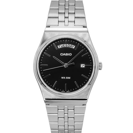 Casio Standard Analog Rostfritt Stål Svart Urtavla Quartz MTP-B146D-1AV herrklocka