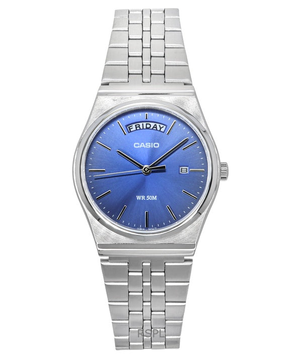 Casio Standard Analog Rostfritt Stål Blå Urtavla Quartz MTP-B146D-2AV herrklocka