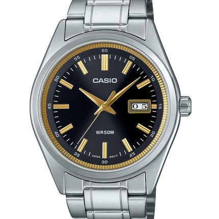 Casio Standard Analog Rostfritt Stål Svart Urtavla Quartz MTP-B180D-1A2V Herrklocka