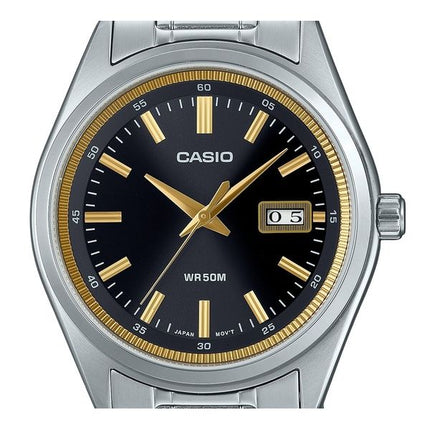 Casio Standard Analog Rostfritt Stål Svart Urtavla Quartz MTP-B180D-1A2V Herrklocka