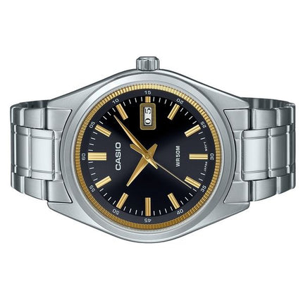 Casio Standard Analog Rostfritt Stål Svart Urtavla Quartz MTP-B180D-1A2V Herrklocka