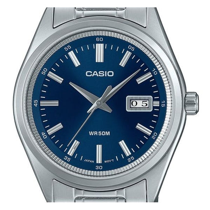 Casio Standard Analog Rostfritt Stål Blå Urtavla Quartz MTP-B180D-2AV herrklocka