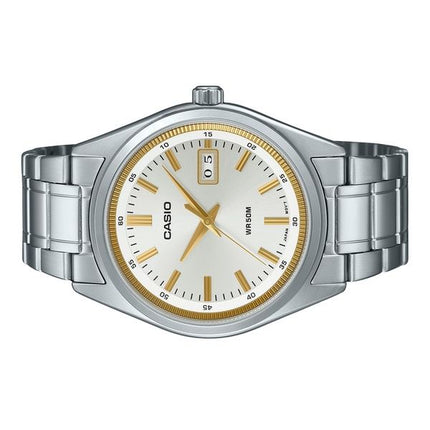 Casio Standard Analog Rostfritt stål Silver Urtavla Quartz MTP-B180D-7AV herrklocka