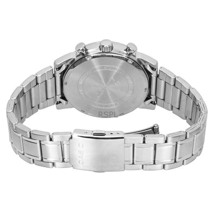 Casio Kronograf Analog Rostfritt Stål Grön Urtavla Quartz MTP-E510D-3AV Herrklocka