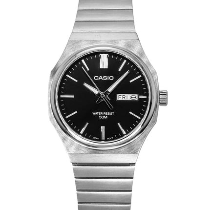 Casio Standard Analog Rostfritt Stål Svart Urtavla Quartz MTP-E735D-1AV herrklocka