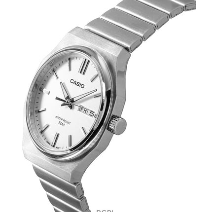 Casio Standard Analog Rostfritt Stål Silverfärgad Urtavla Quartz MTP-E735D-7AV Herrklocka