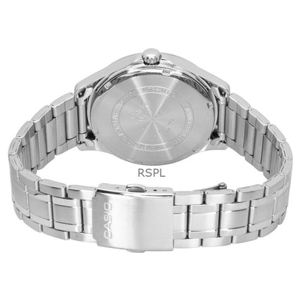 Casio Standard Analog Månfas Rostfritt Stål Svart Urtavla Quartz MTP-M110D-1AV Herrklocka