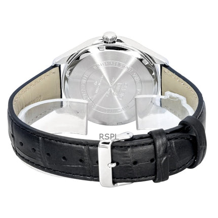 Casio Standard Analog Månfas Läderarmband Svart Urtavla Quartz MTP-M110L-1AV Herrklocka