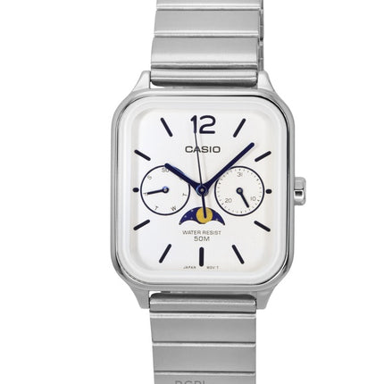 Casio Standard Analog Moon Phase Silver Urtavla Quartz MTP-M305D-7A herrklocka