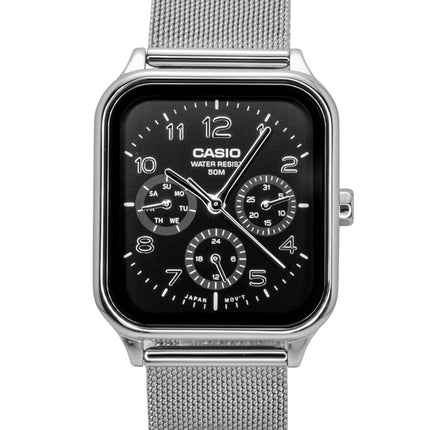 Casio Standard Analog Rostfritt Stål Svart Urtavla Quartz MTP-M306M-1AV Herrklocka