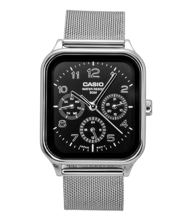 Casio Standard Analog Rostfritt Stål Svart Urtavla Quartz MTP-M306M-1AV Herrklocka