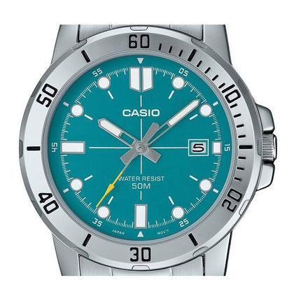 Casio Standard Analog Rostfritt Stål Turkos Blå Urtavla Quartz MTP-VD01D-3E2V Herrklocka