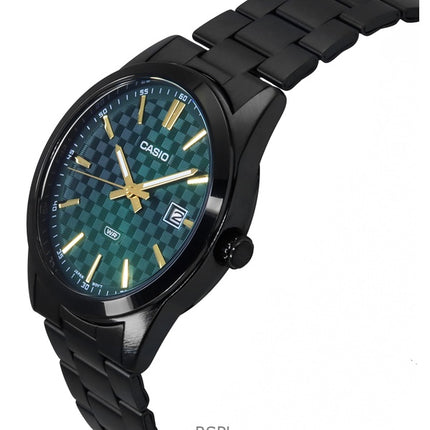Casio Standard Analog Jon Pläterad Rostfritt Stål Grön Urtavla Quartz MTP-VD03B-3A Herrklocka