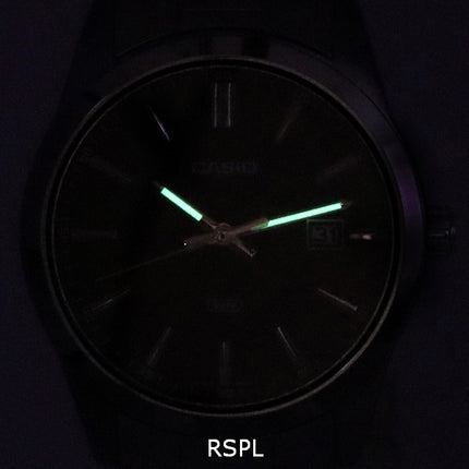 Casio Analog Rostfritt Stål Svart Urtavla Kvarts MTP-VD03D-1A MTPVD03D-1 Herrklocka