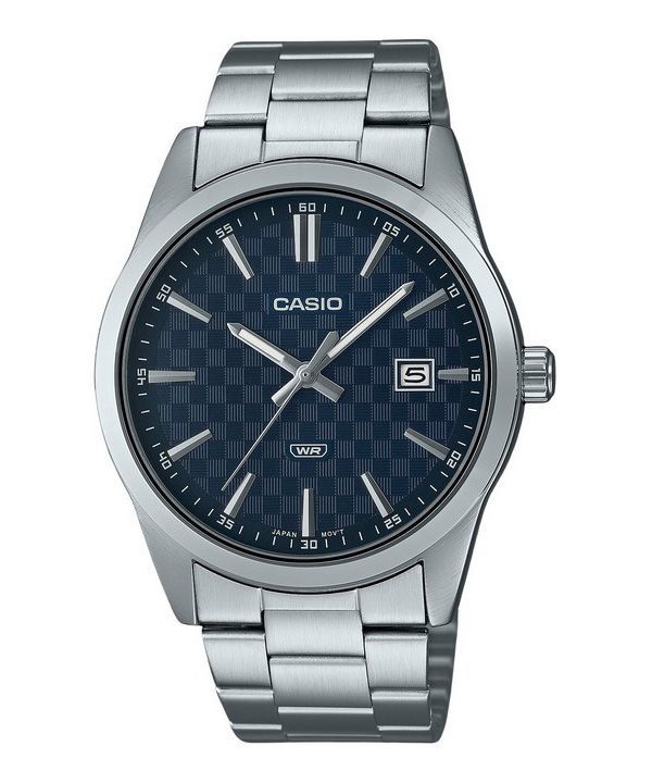Casio Enticer Analog Rostfritt Stål Blå Urtavla Quartz MTP-VD03D-2A Herrklocka