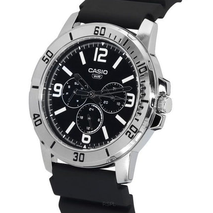 Casio Standard Analog Resin Armband Svart Urtavla Quartz MTP-VD300-1B MTPVD300-1B Herrklocka