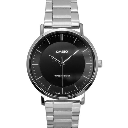 Casio Standard Analog Rostfritt Stål Svart Urtavla Quartz MTP-VT04D-1E Herrklocka