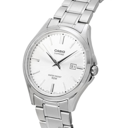 Casio Standard Analog Rostfritt Stål Silverfärgad Urtavla Quartz MTS-115D-7AV Herrklocka
