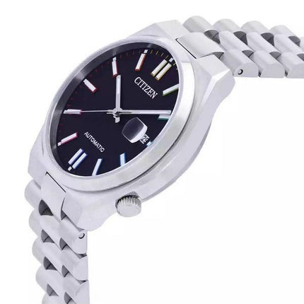 Citizen Tsuyosa rostfritt stål svart urtavla automatisk NJ0151-53E herrklocka