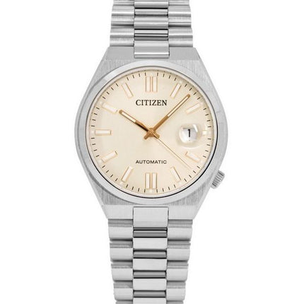Citizen Tsuyosa rostfritt stål Beige urtavla automatisk NJ0151-88W herrklocka
