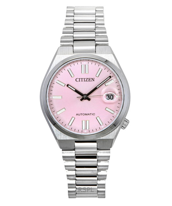 Citizen Tsuyosa rostfritt stål med rosa urtavla automatisk NJ0200-50Z damklocka