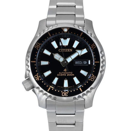 Citizen Promaster Marine Limited Edition Black Dial Automatic Diver&#39,s NY0160-66E 200M herrklocka med extra rem