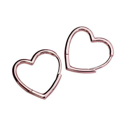 Pandora Asymmetric Heart Hoop Örhängen 288307 för kvinnor