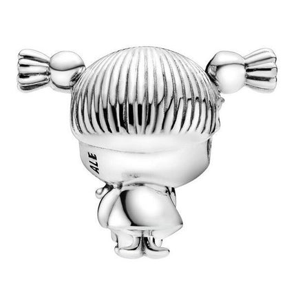 Pandora liten flickberlock med rosa emalj 798016EN160 för kvinnor