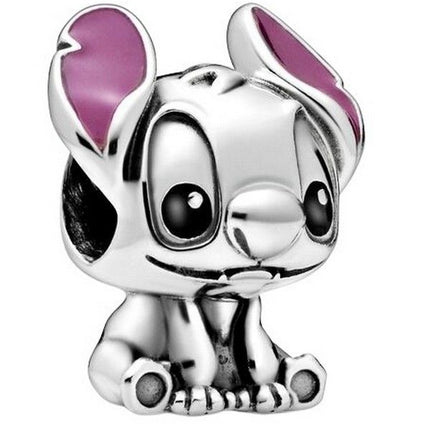 Pandora Disney Lilo And Stitch Silverberlock med svart och lila emalj 798844C01 för kvinnor
