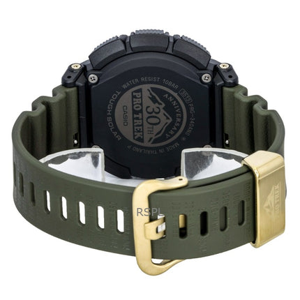 Casio Pro Trek Digital biobaserat hartsarmband solcellsdrivet PRG-340ANS-3 100M herrklocka