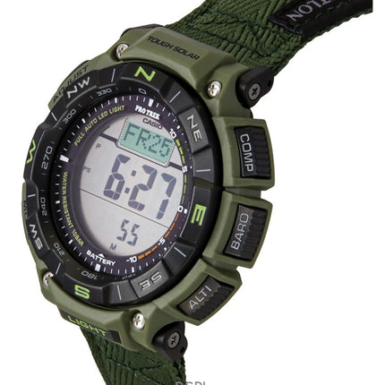 Casio Pro Trek Climber Line digitalt tygband solcellsdrivet PRG-340B-3 100M herrklocka