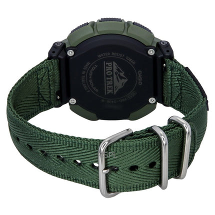 Casio Pro Trek Climber Line digitalt tygband solcellsdrivet PRG-340B-3 100M herrklocka