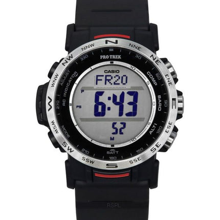 Casio Pro Trek Climber Line Digital Bio Based Resin Strap Tough Solar PRW-35-1A 100M herrklocka