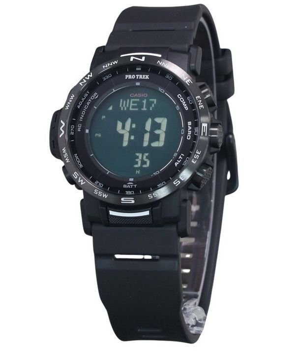Casio Pro Trek Climber Digital Bio-Based Resin Strap Tough Solar PRW-35Y-1B 100M herrklocka
