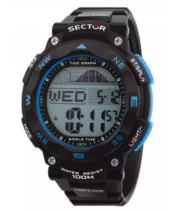Sector EX-35 Digital Black Dial Quartz R3251534002 100M herrklocka