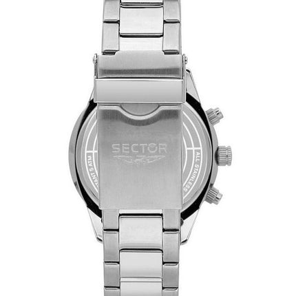 Sector 670 Dual Time Multifunktion Rostfritt stål Svart Urtavla Quartz R3253540013 Damklocka