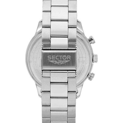 Sector 270 Dual Time Multifunktion Rostfritt stål Svart Urtavla Quartz R3253578021 Herrklocka