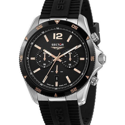 Sector 650 Chronograph Silikonrem Black Dial Quartz R3271631002 100M herrklocka