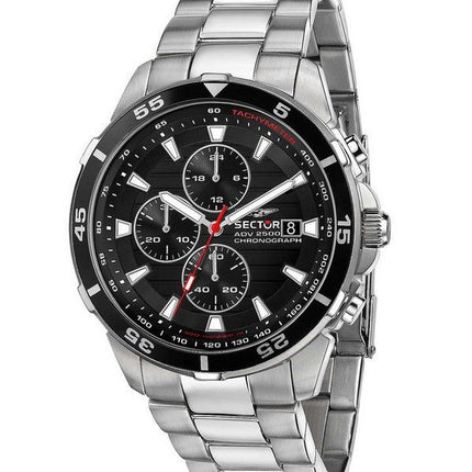 Sector ADV2500 Chronograph Rostfritt stål Svart Urtavla Quartz R3273643003 100M herrklocka