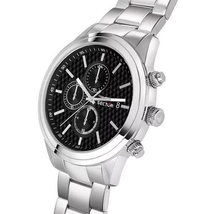 Sector 670 Chronograph Rostfritt stål Svart Urtavla Quartz R3273740002 Herrklocka