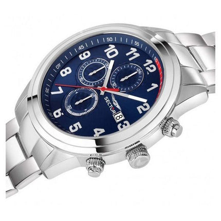 Sector 670 Chronograph rostfritt stål Blue Dial Quartz R3273740003 Herrklocka