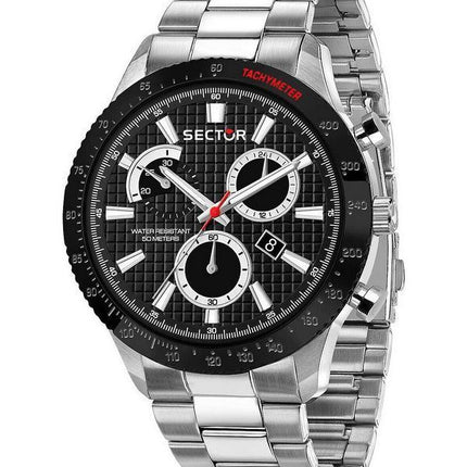 Sector 270 Chronograph Rostfritt stål Svart Urtavla Quartz R3273778002 Herrklocka