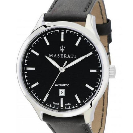 Maserati Attrazione Black Sunray Dial Automatic R8821126001 Herrklocka