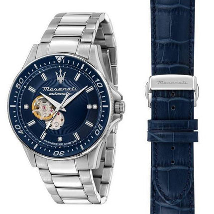 Maserati Sfida Diamond Open Heart Urtavla Automatisk R8823140007 100M herrklocka