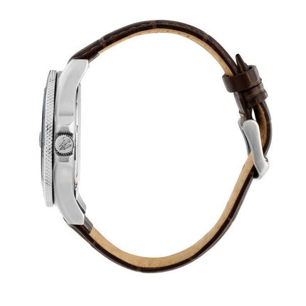 Maserati Competizione Läderrem Blue Dial Quartz R8851100004 100M herrklocka