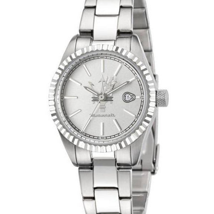 Maserati Competizione Rostfritt stål Silver Urtavla Quartz R8853100503 100M Damklocka